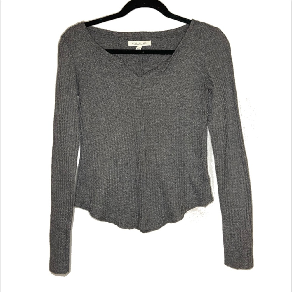 Gray Henley long sleeve